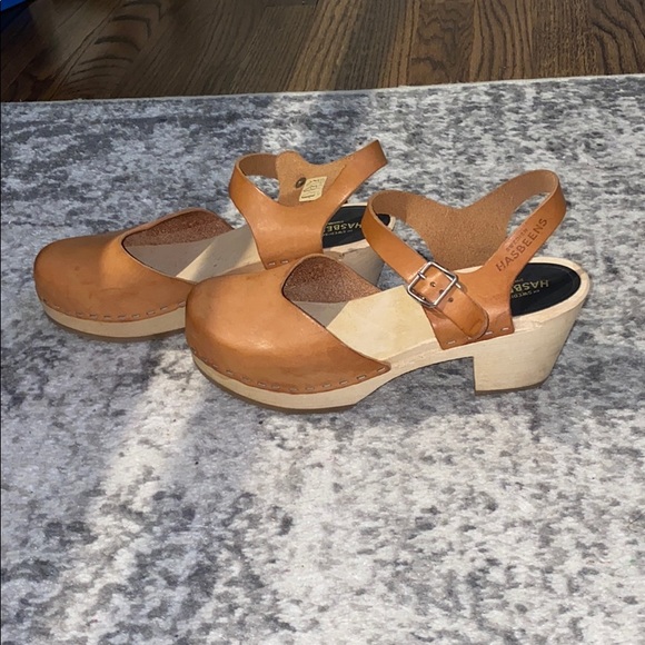 Swedish Hasbeens Shoes - Swedish Hasbeens Covered High Heel in Nature